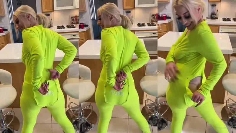 Pawgemily Teases Her Fake Tits in Naked Video