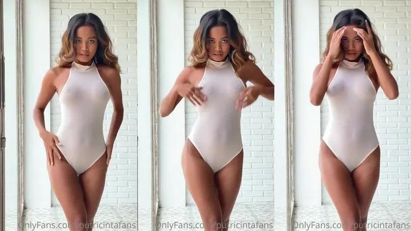 Putri cinta stuzzica in un video indonesiano trapelato di nudo impertinente