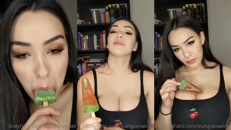 LeahGoesWilde Teases with Nude Dildo Play in Amateur Video