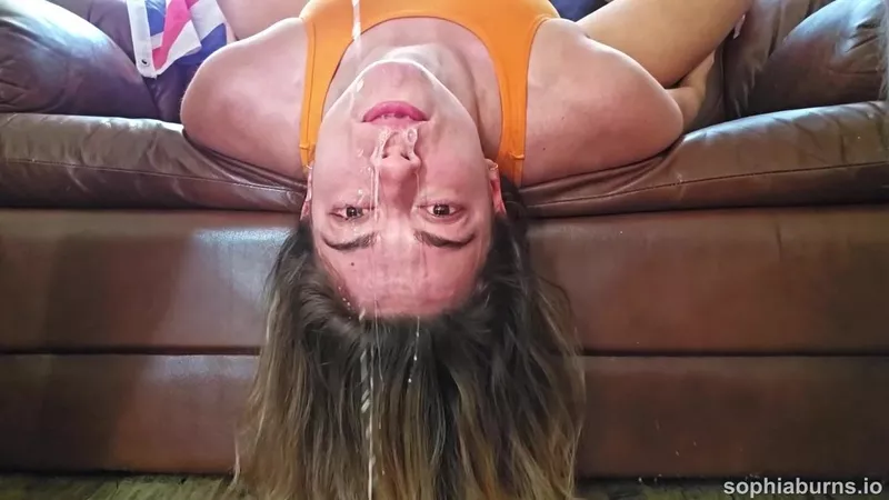 Sophia Burns Teases With A Sloppy Euro Throat Fuck Video