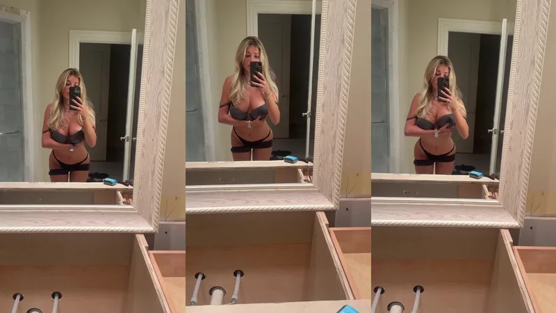 Breckie Hill Tease them Titties on a Selfie Video