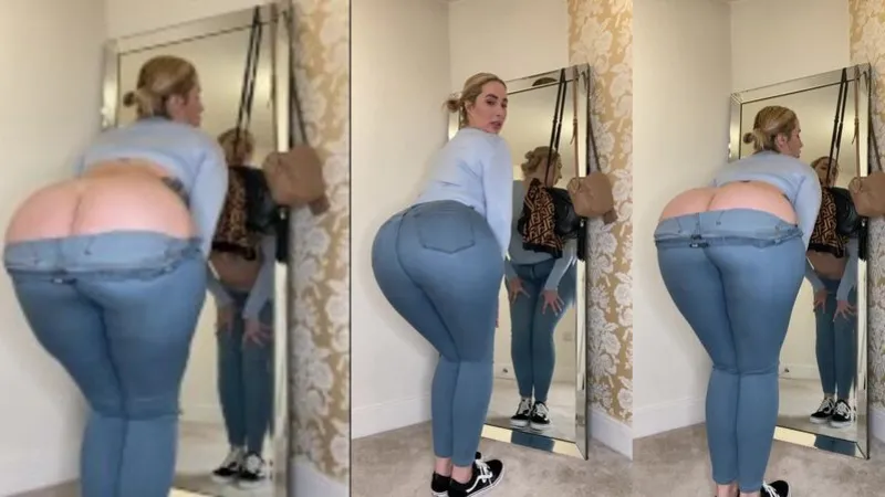 Look at my big ass in these tight jeans