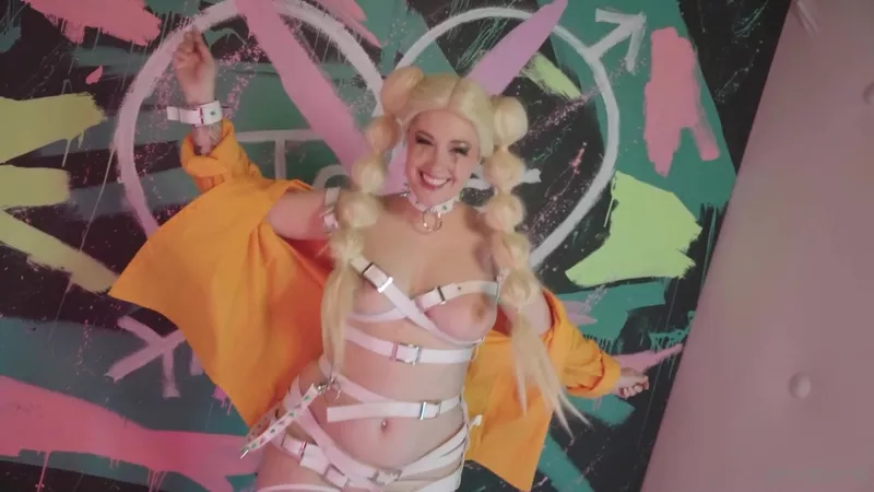 Meg Turney Teases Her Wet Pussy as Harley Quinn in Leaked OnlyFans Video