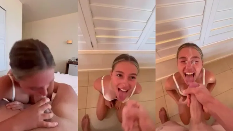Ella Alexandra gets her face covered in cum in this must-watch facial video