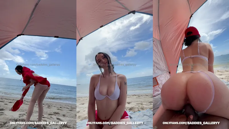 Auhneesh Nicole Teases Cock Hungry Stranger Beach Fuck Video