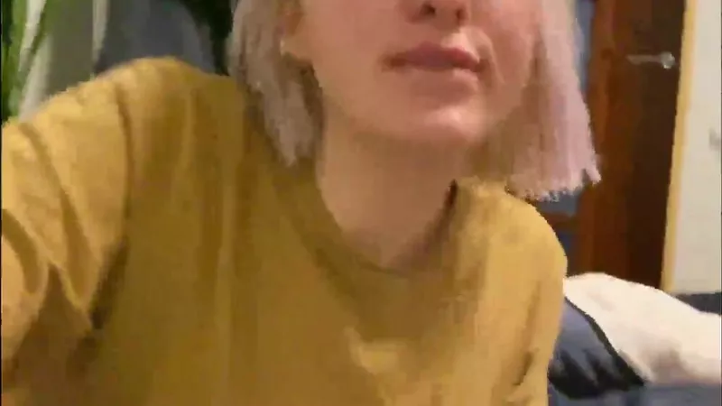 Blonde BBW Amateur Teases with Intense Homemade Fuck Video