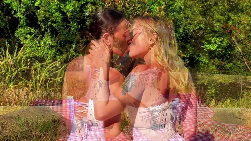 CheekyMZ And Bestie Tease Each Other In Naughty Outdoor Lesbian Video