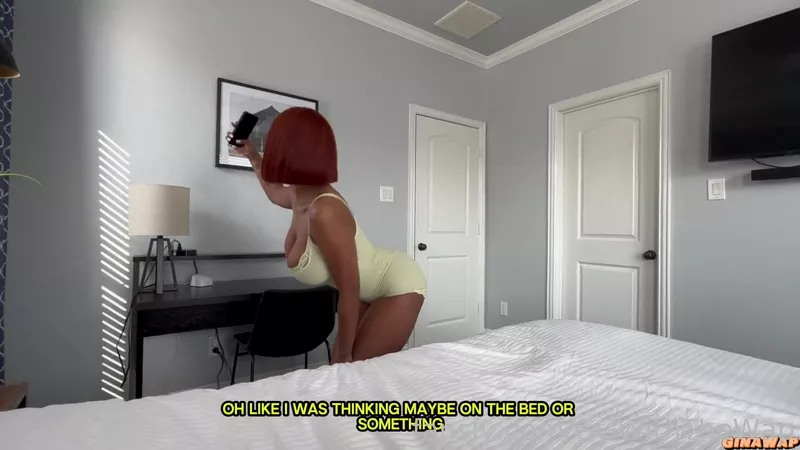 Gina Wap stars in this video where she bangs her brothers well endowed busty girlfriend