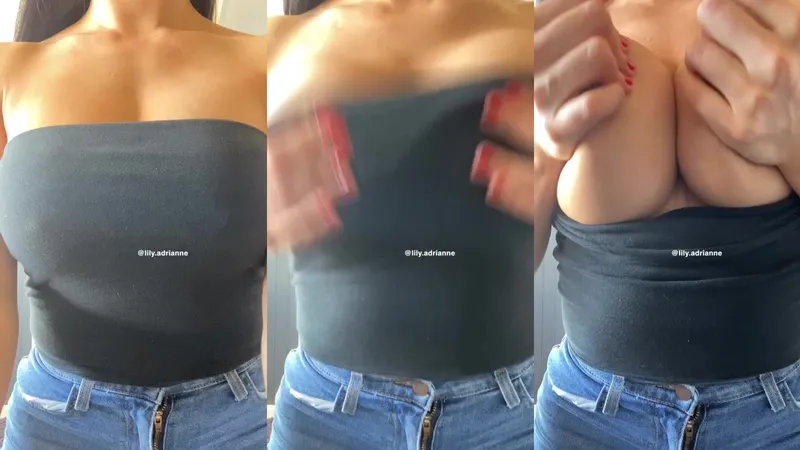 Lily Adrianne Teases Her Curvy Ass in Must-Watch Nude Fansly Video
