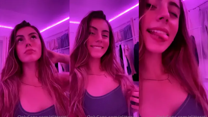 Glitterati Teases Hardcore Fuck Face in Leaked Video