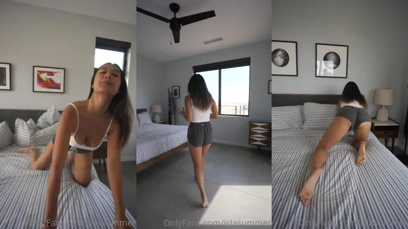 Isla Summer Teases Her Curves In Free Nude Video