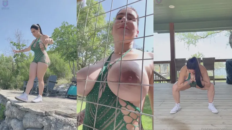 Yiny Leon POV Pussy Fuck Outdoors with a Creampie Finish