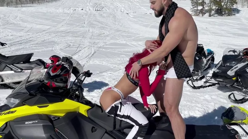 Nala Fitness Takes a Snowy Ride and Gets Plowed in Leaked Video