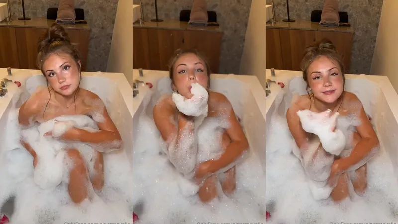 Piper Rockelle Nude Teases in the Bath tub Onlyfans Video