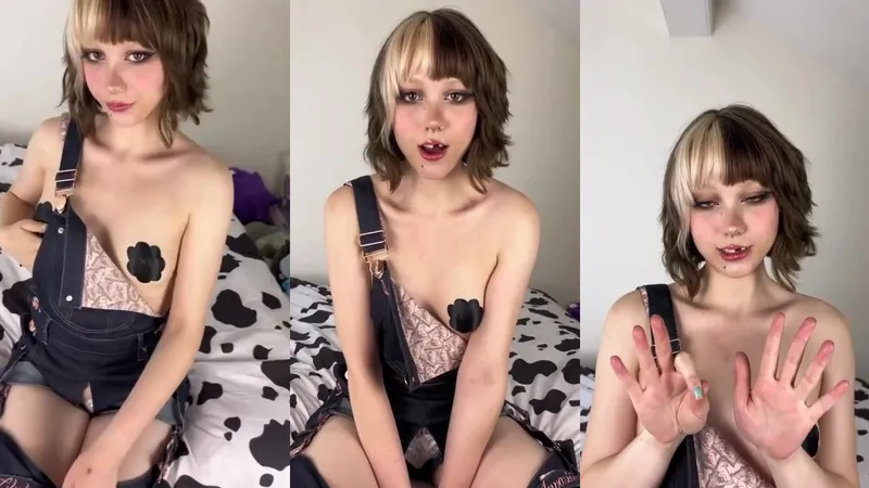 Toothlessteddie leaked video teases her perky tits in sexy action