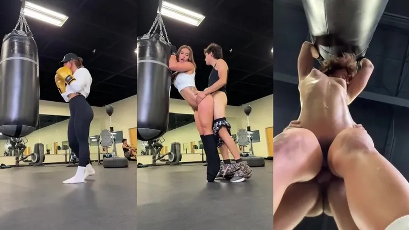 Kelsi Monroe Teases & Pounds Her Gym Instructor in Sweaty Gym Session Video