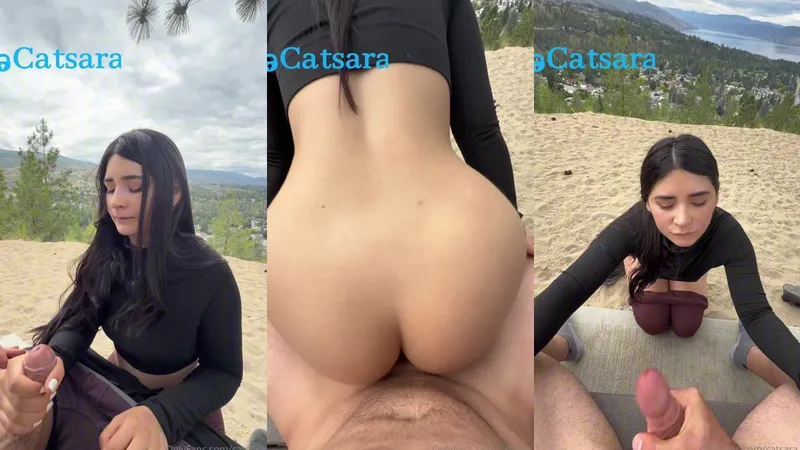 Catsara Swallows A Mouthful Of Cum On Her Mountain Adventure Video