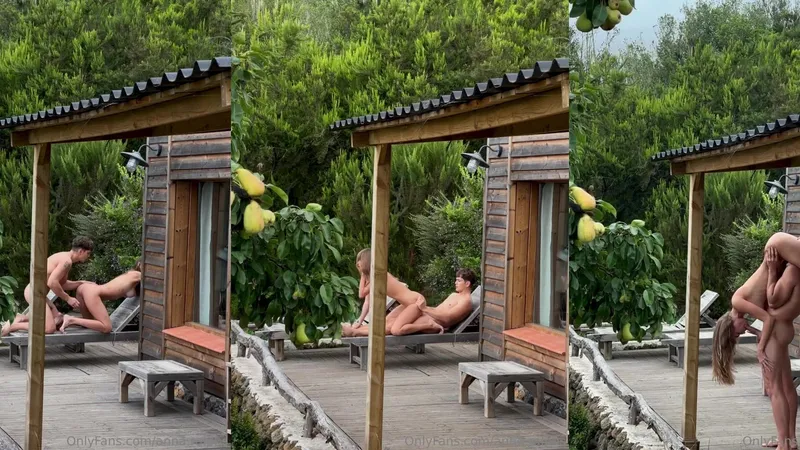 Anna Ralphs, OnlyFans'ten sızdırılan, dış mekanda çekilmiş, birinci şahıs bakış açısıyla çekilmiş seks videosunda tahrik edici hareketler sergiliyor.