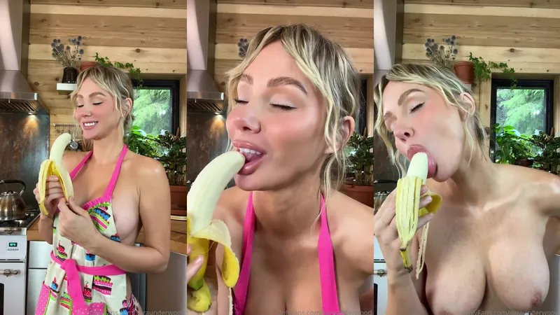 Sara Underwood Teases with Nude Banana Blowing Action in Leaked Video