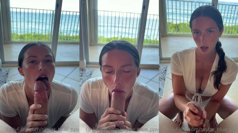 Skylar Blue Teases With An Intense Deepthroat Blowjob In Leaked POV Video