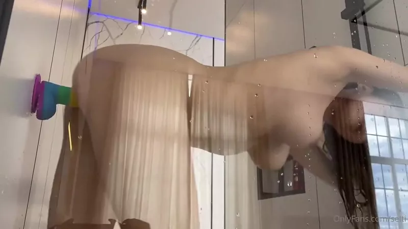 Selti Teases In Steamy Shower Dildo Play OnlyFans Leaked Video