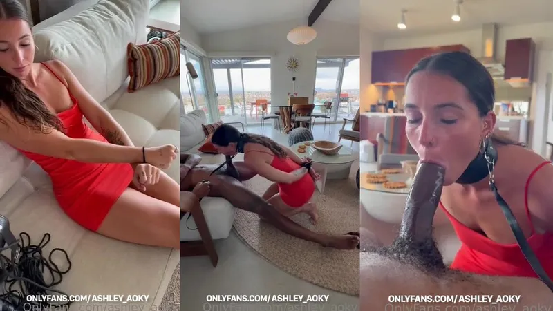 Эшли Аоки дразнит зрителя пикантным сексом в стиле бондажа в просочившемся в сеть видео интимного характера.