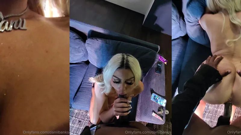 Danii Banks stuzzica in un video di sesso pov con un grosso cazzo nero