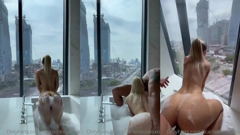 スカーレットキスppvは蒸し暑いバスタブファックビデオで破壊されます