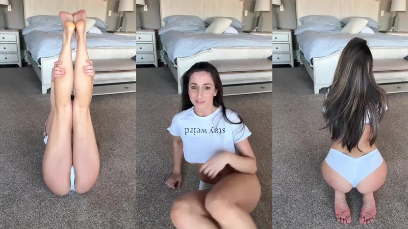 Christina Khalil Teases In A Steamy Stretching Video Exposed