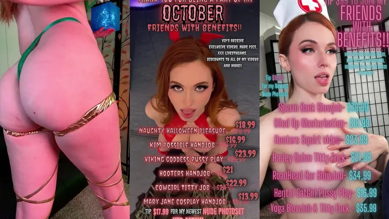 Amouranth Teases In Naughty Cosplay VIP Leak Video