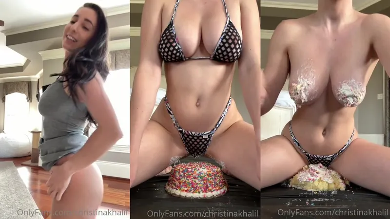 Christina Khalil Teases With Cake Riding In Leaked Sexy Video