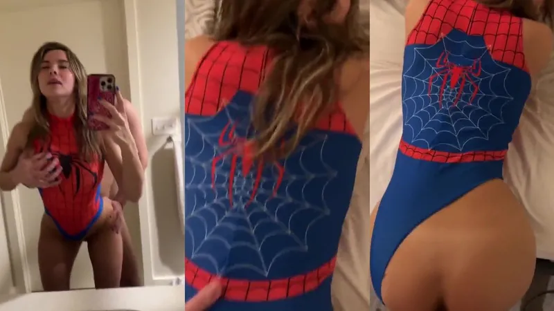 Madiiitay Takes A Naughty Spidey Fuck In The Bathroom Video Leaked