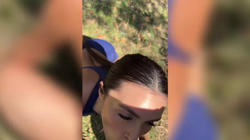 Caryn Beaumont Teases Cock Outdoor POV Suck & Piss Fuck Video