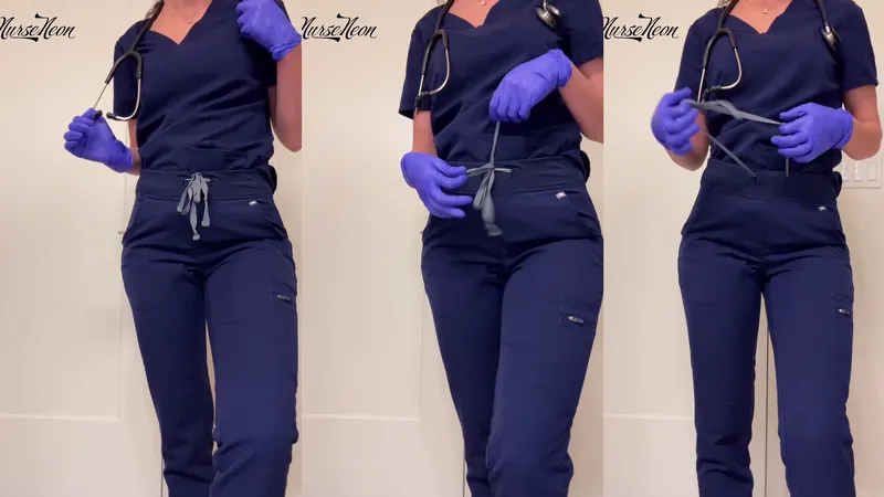 The naughtiest nurse in the middle of a 12 hour shift