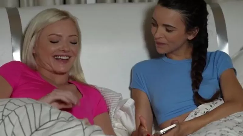 Xvideosincesto bangs his stepsister's friend leading to a threesome fuck fest with both