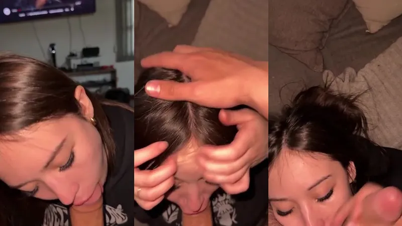 MewSlut Teases Cock During Movie Night In Leaked Video