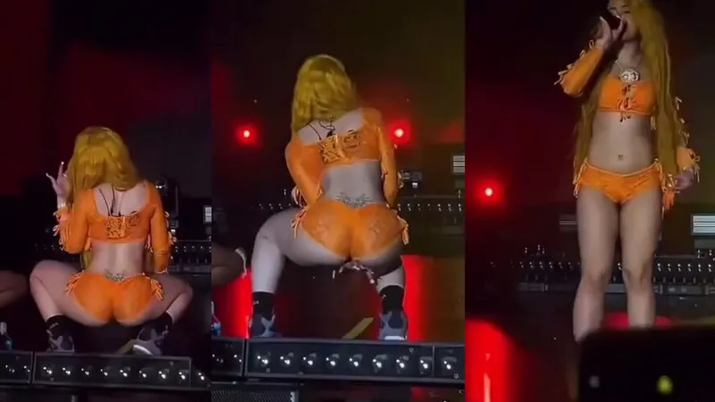 Ice Spice Teases In Sexy Orange Fit With A Twerking Booty Video