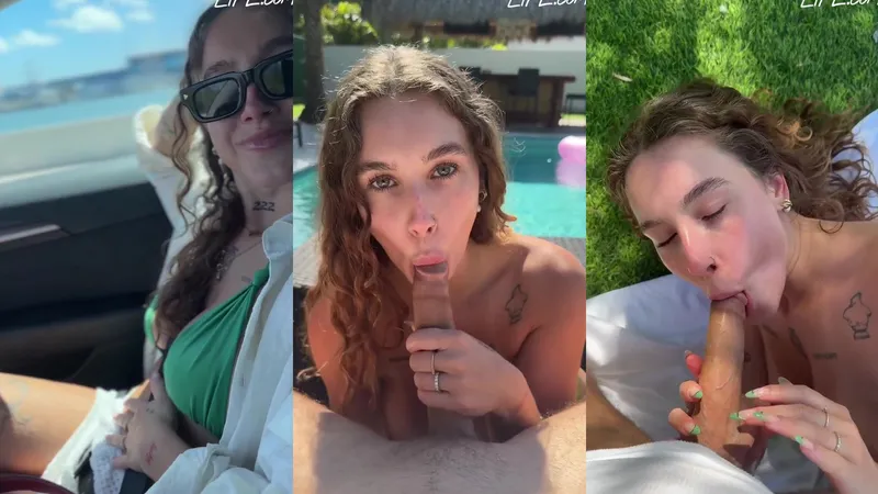 Exclusive Cherry Lace Poolsided Fuck Video