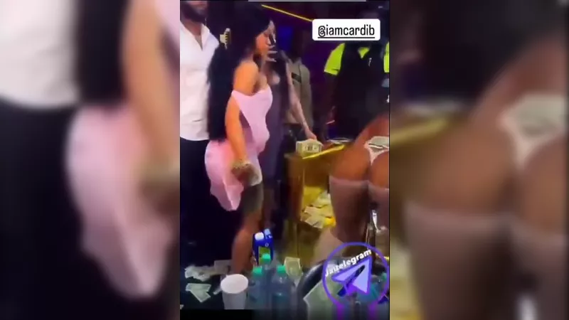 Cardi B Bares All Teasing Pussy While Making it Rain at Strip Club in Leaked Sex Video