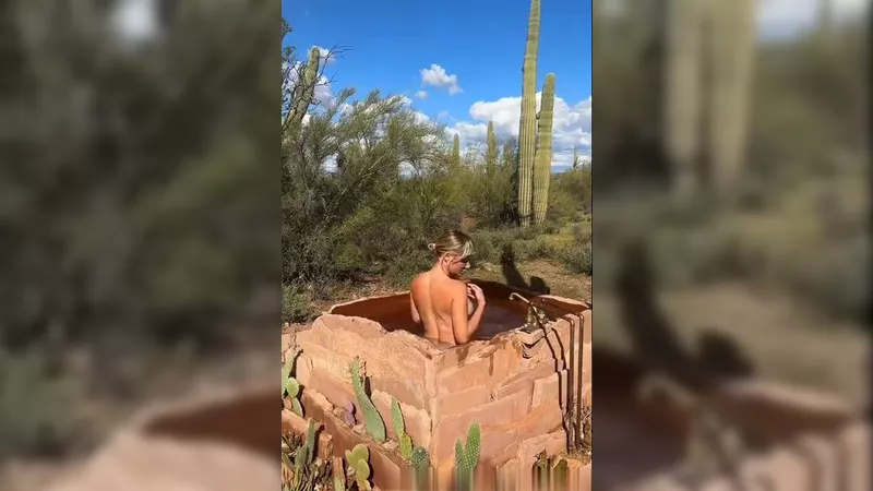 Sara Underwood Teases In Steamy Naked Outdoor Soak Video With Her Dripping Wet Curves Fully Exposed