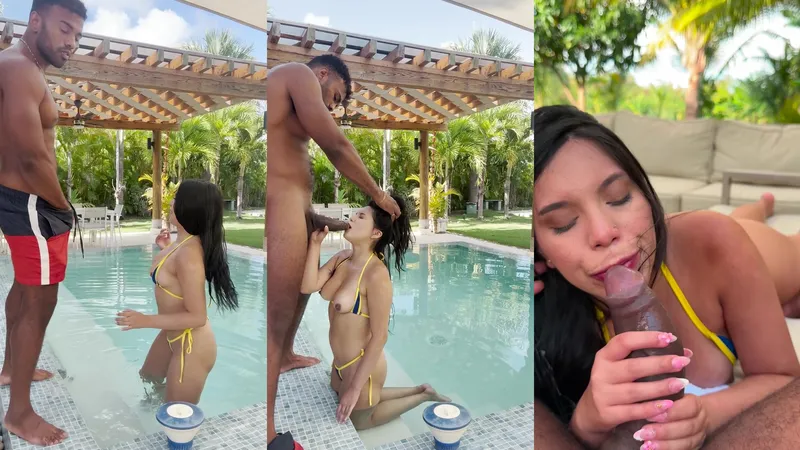Gigi Star Teases With BBC Fuckfest By The Pool With Troy Francisco In Must Watch Video