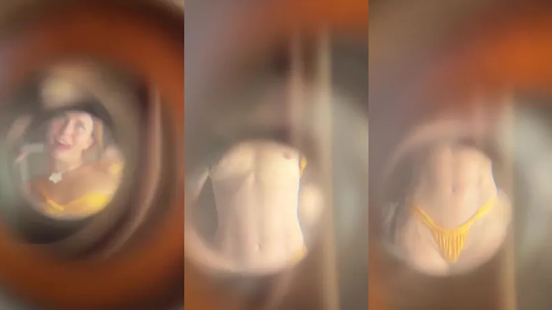 Watching from afar naughty