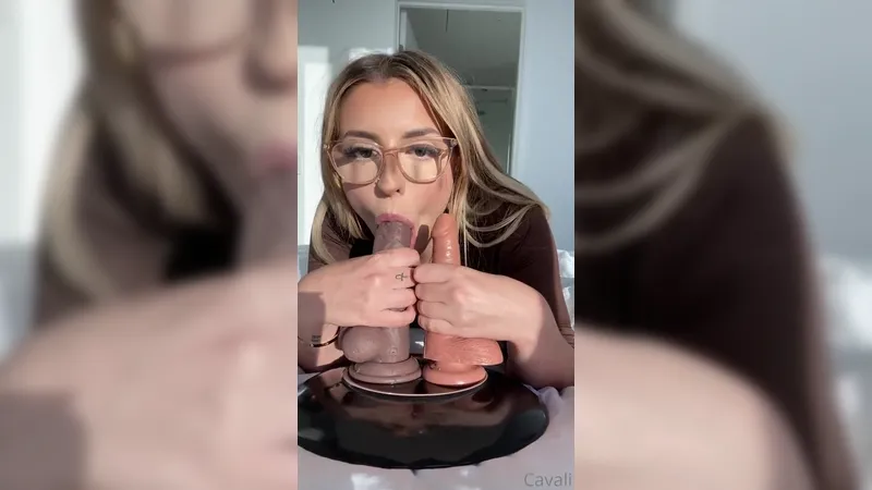 Lilith Cavaliere Dildo Sucking Leaked Video