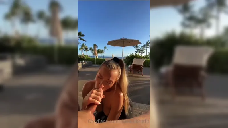 Therealbrittfit Public Blowjob Leaked Video