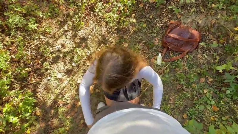 Juliettestj Rides Cock Amidst The Trees