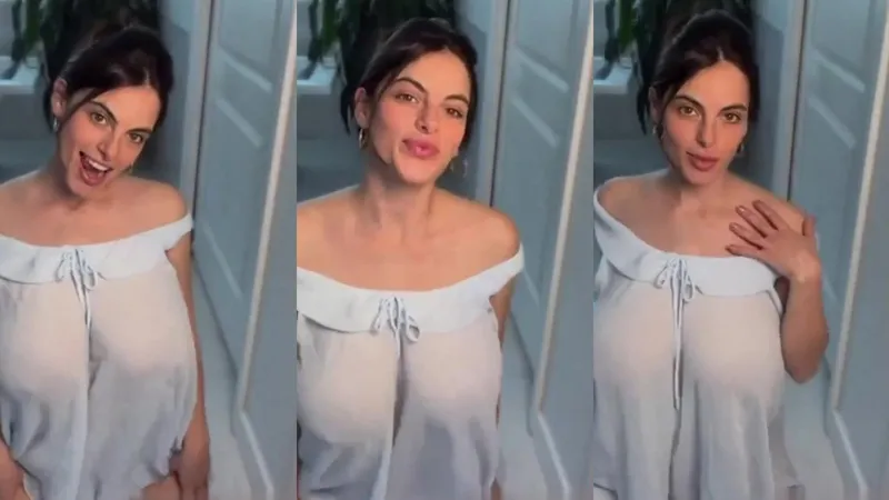 Alexa Pearl Teases With A Lingerie Striptease At Home