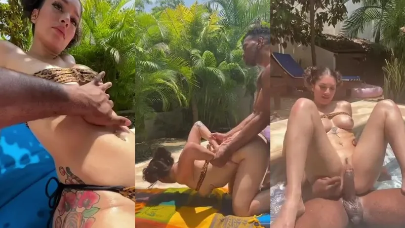 Miiamor And Princesa Amor Ride Troy’s Cock In The Open Air