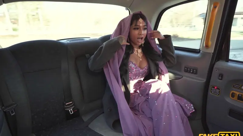 Yasmina Khan Takes a Big Cock in Her Tight Asian Pussy FakeTaxi Video