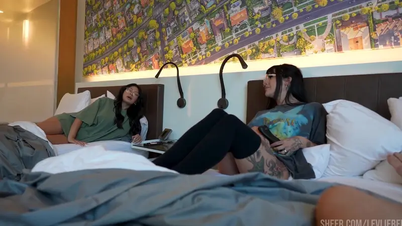 EffyCutie And Cami Strella Get Caught And Showered In Cum