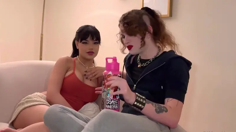 Hannah Jo Enjoys A Threesome With A Trans Beauty And A Hung Stud